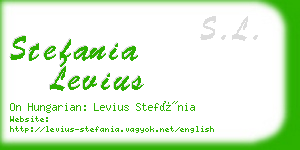 stefania levius business card